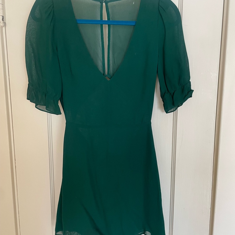 Reformation | Brielle Dress | Emerald - Picture 4 of 5